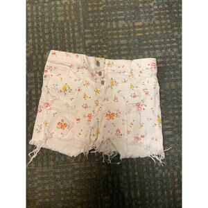EUC Express high rise floral shorts sz:4